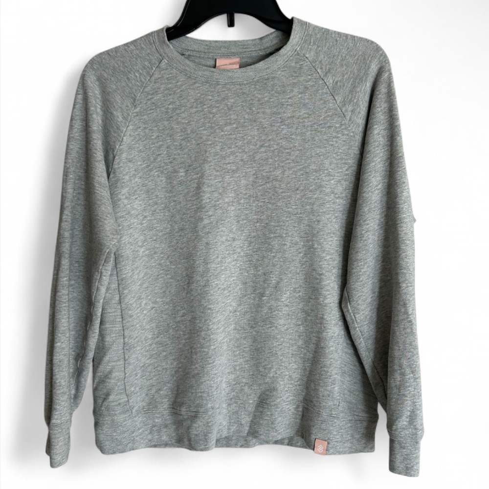 THIRDLOVE Weekend Gray French Terry Crewneck Sweatshirt Lounge Comfy Cabin Sz M - Picture 1 of 13